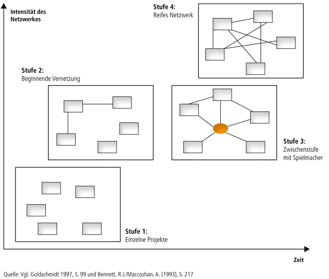 Entwicklungsphasen des Netzwerkaufbaues